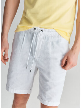 Pako Lorente Pako Lorente Szorty materiałowe P22SF-WS-005 Biały Classic Fit