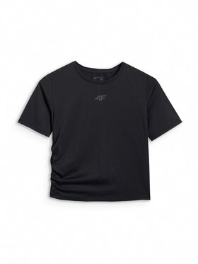 4F 4F Maglietta tecnica YOGA Nero Slim Fit