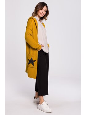 BeWear BeWear Kardigán bk063 Žltá Baggy Fit