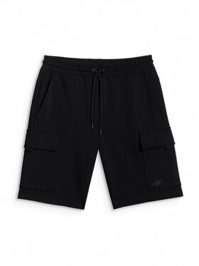 4F 4F Szorty sportowe COMMERCIAL 4 Czarny Regular Fit