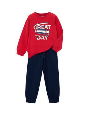 Mayoral Mayoral Dres 3882 Czerwony Regular Fit