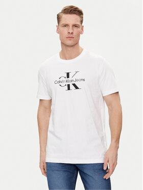 Calvin Klein Jeans Calvin Klein Jeans T-Shirt Distrupted J30J325190 Biały Regular Fit