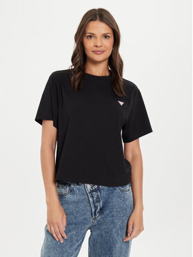Guess Jeans Guess Jeans T-Shirt W4YI05 K8HM0 Černá Boxy Fit