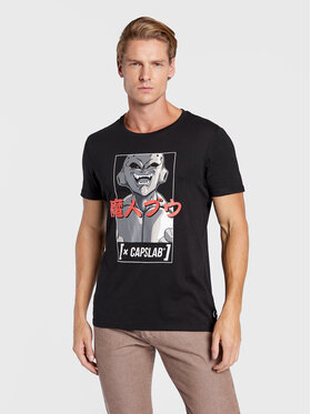 Capslab Capslab Tricou Dragon Ball Z CL/DBZ4/1/TSC/BUU2 Negru Regular Fit
