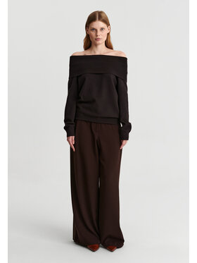 TATUUM TATUUM Sweter SELENA Brązowy Classic Fit