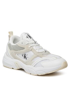 Calvin Klein Jeans Calvin Klein Jeans Snīkeri Retro Tennis Su-Mesh Wn YW0YW00891 Balts
