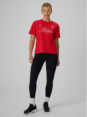 4F 4F Legginsy STREFA KIBICA Czarny Regular Fit
