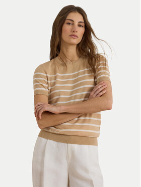 LAUREN RALPH LAUREN LAUREN RALPH LAUREN Тишърт Eyelah 200P13973002 Бежов Regular Fit