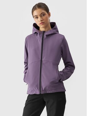4F 4F Kurtka softshell 4FWAW24TSOFF285-50S Fioletowy Regular Fit