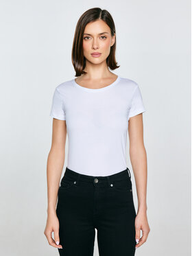 BIG STAR BIG STAR T-Shirt SUPICLASSICA Biały Slim Fit