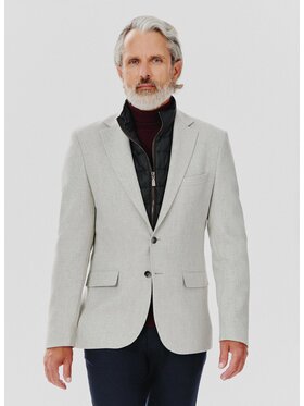 Pako Lorente Pako Lorente Marynarka P24WF-3X-027 Szary Slim Fit