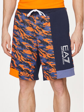 EA7 Emporio Armani EA7 Emporio Armani Szorty sportowe 3DPS60 PJEQZ 2605 Pomarańczowy Regular Fit