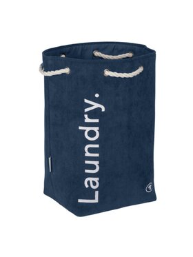 MIAhome MIAhome Kosz na pranie 51x29x25 cm MARINAIO granatowy Granatowy