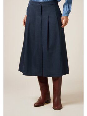 Oltre Oltre Spódnica midi 1012R001568N0Z4 Niebieski A-Line Fit