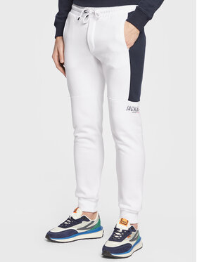 Jack&Jones Jack&Jones Teplákové kalhoty Will 12219927 Bílá Regular Fit