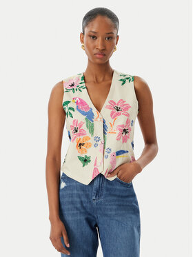 LOLA CASADEMUNT LOLA CASADEMUNT Ülikonna vest LS2602009 Kreemjas Regular Fit