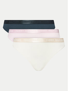 Tommy Hilfiger Tommy Hilfiger Komplet 3 par stringów UW0UW04480 Kolorowy