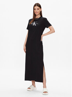 Calvin Klein Jeans Calvin Klein Jeans Ikdienas kleita J20J221519 Melns Relaxed Fit