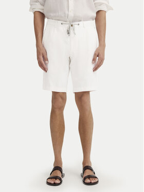 Bugatti Bugatti Pantaloncini di tessuto 1949-76419C M Bianco Regular Fit