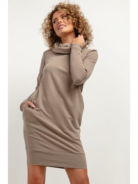 Tessita Tessita Každodenní šaty T376 Hnědá Straight Fit