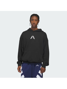 adidas adidas Bluza techniczna 159015 Czarny Loose Fit