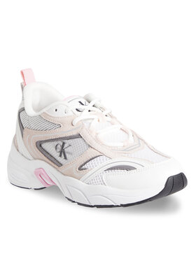 Calvin Klein Jeans Calvin Klein Jeans Snīkeri Retro Tennis Su-Mesh Wn YW0YW00891 Balts