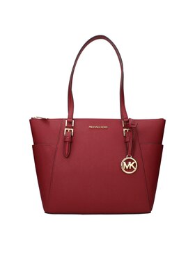 Michael Kors Michael Kors Torebka Red Leather Shoulder Czerwony