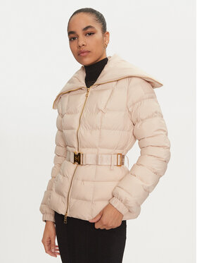 Elisabetta Franchi Elisabetta Franchi Geacă de iarnă PI-76D-46E2-V680 Écru Regular Fit
