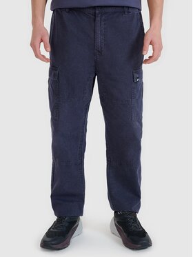 4F 4F Bavlnené nohavice 4FRSS25TTROM1459-22S Čierna Regular Fit