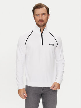 BOSS Boss Svetr Hydro-X 50519377 Bílá Regular Fit