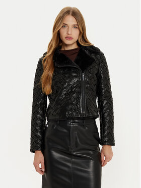 Marciano Guess Marciano Guess Куртка зі штучної шкіри Camille 4BGL31 7204A Чорний Regular Fit