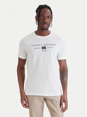 Tommy Hilfiger Tommy Hilfiger T-krekls Brand Love MW0MW42365 Balts Regular Fit