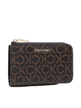 Calvin Klein Calvin Klein Θήκη πιστωτικών καρτών Ck Must Z/A Sm W/Cardslot Mono K60K609436 Καφέ
