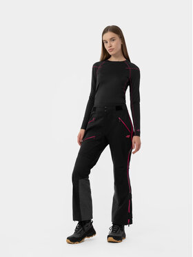 4F 4F Lyžiarske nohavice H4Z22SPDN005-22S Čierna Regular Fit