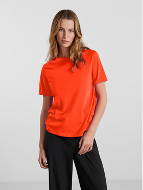 Pieces Pieces T-Shirt Ria 17086970 Czerwony Regular Fit