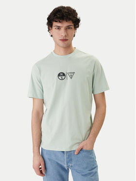 Guess Guess T-shirt GUESS x NORTH SAILS M6GI40 K3322 Verde Regular Fit