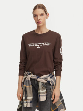 Quiksilver Quiksilver Majica Standard  EQWZT03200 Smeđa Regular Fit