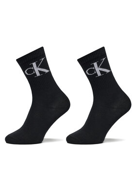 Calvin Klein Jeans Calvin Klein Jeans Moteriškų ilgų kojinių komplektas (2 poros) 701228811 Juoda