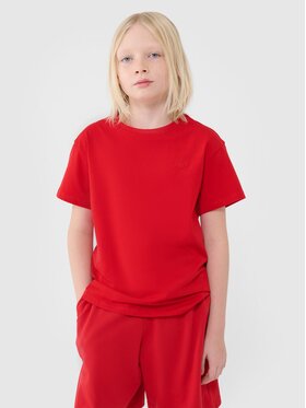 4F 4F T-Shirt 4FJWSS25TTSHM2324-62S Czerwony Oversize