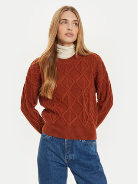 Wrangler Wrangler Džemper 112356473 Smeđa Regular Fit