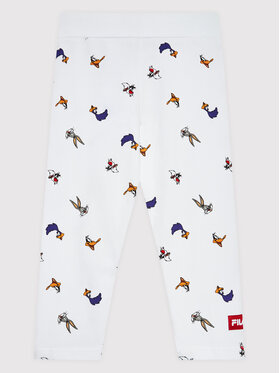 Fila Fila Legíny Lam AOP FAK0028 Biela Slim Fit