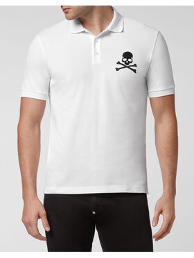PHILIPP PLEIN PHILIPP PLEIN Polo 2567 Biały Slim Fit