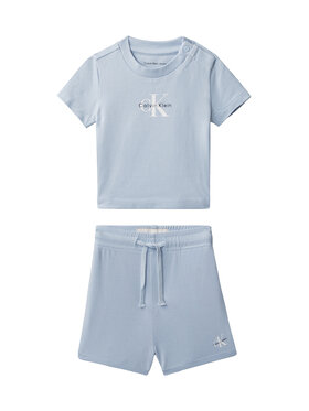 Calvin Klein Jeans Calvin Klein Jeans Completo T-shirt e pantaloncini LVCKSJI09B Celeste Regular Fit