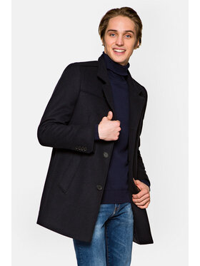 Lancerto Lancerto Płaszcz przejściowy Atlantis 2 Granatowy Regular Fit