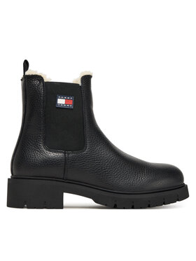 Tommy Jeans Tommy Jeans Štibletai Tjw Chelsea Boot Wl EN0EN02826 Juoda