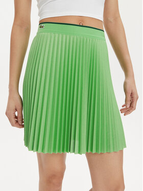 Lacoste Lacoste Fustă plisată JF2701 Verde Regular Fit