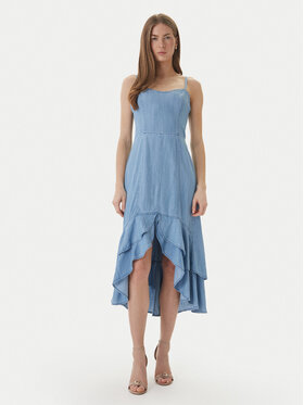 Guess Guess Дънкова рокля W6GK89 D0908 Син Slim Fit