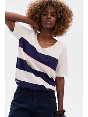 blue shadow blue shadow Bluzka Maro Niebieski Regular Fit