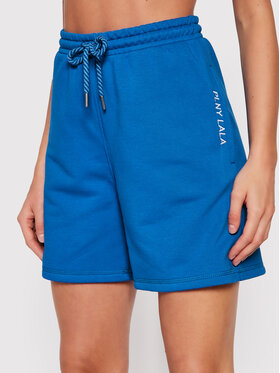 PLNY LALA PLNY LALA Sport rövidnadrág Shorty PL-SI-SH-00007 Kék Loose Fit