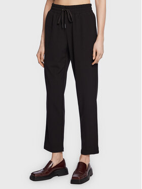 Moss Copenhagen Moss Copenhagen Текстилни панталони Kesia 16940 Черен Relaxed Fit